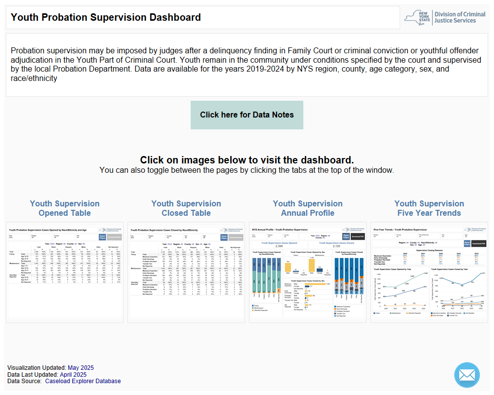 image of youth probation supervision tableau